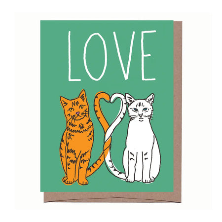 Heart Cats Love Greeting Card