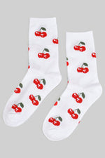 Cherry Print Socks