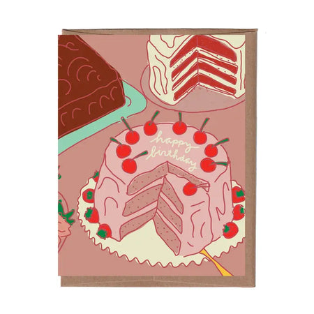 Scratch & Sniff Vintage Cake Birthday Card