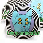 Hypnotic Cat Sticker