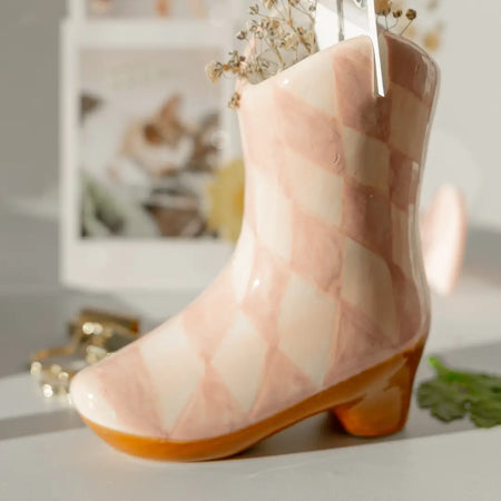 Cowboy Boot Vase