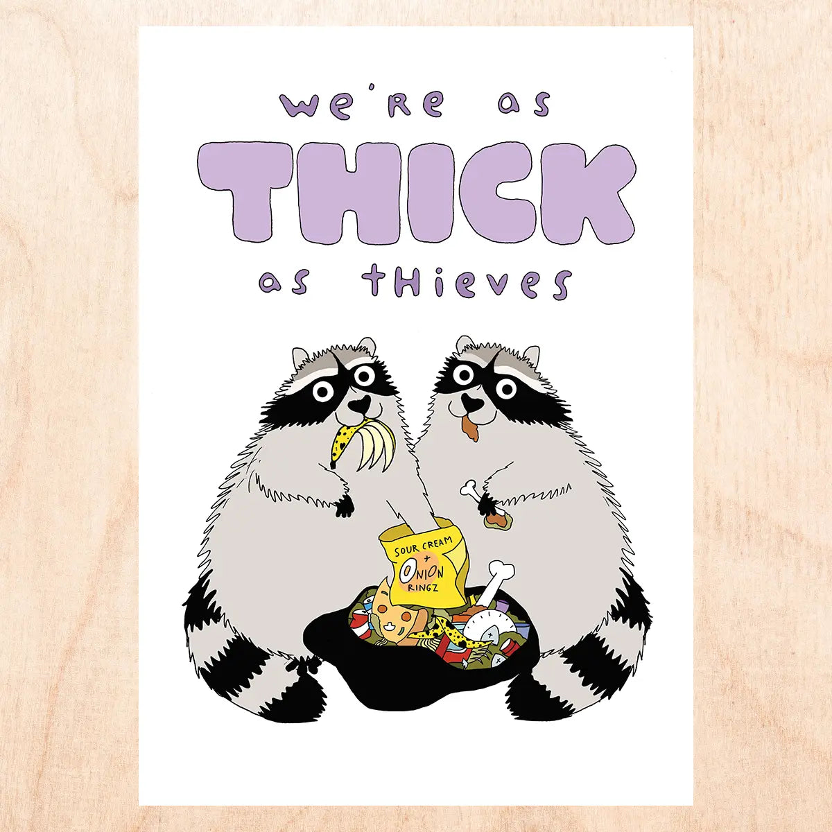 Thick As Thieves Greeting Card