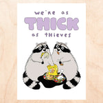 Thick As Thieves Greeting Card