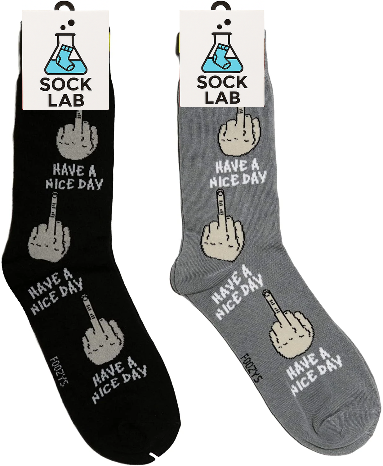 Middle Finger Mens Crew Sock