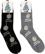 Middle Finger Mens Crew Sock