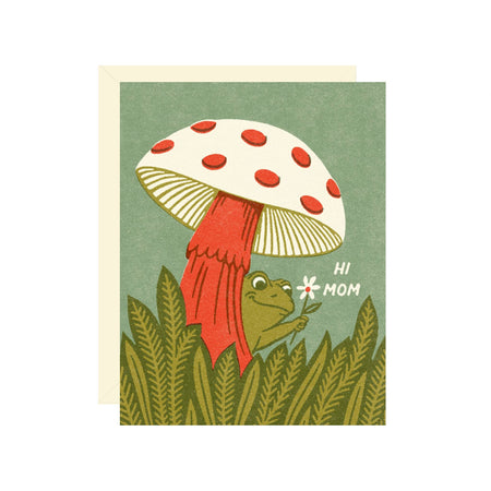 Hi Mom Frog Card