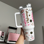 Cafecito Y Chisme 40oz Tumbler Quencher