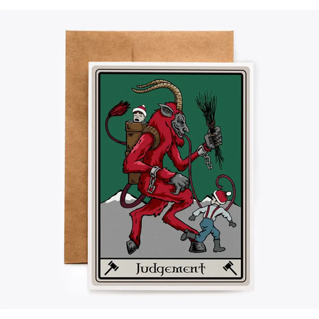 Judgement Krampus Tarot Card