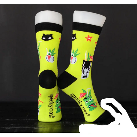 Monster Tiki Cocktail Socks
