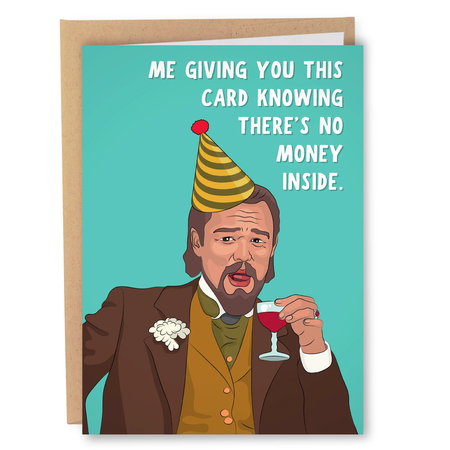 Leonardo Dicaprio Funny Birthday Card
