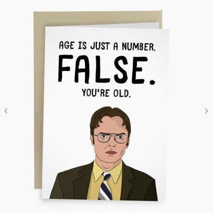 False Dwight Schrute Birthday Card