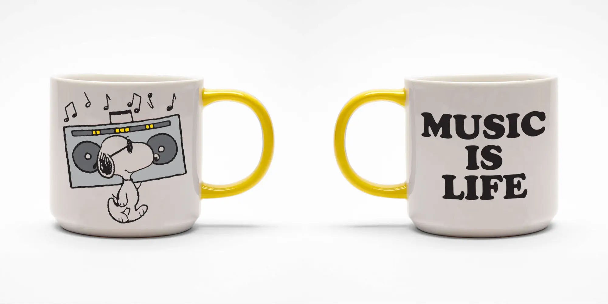 Snoopy Music Is Life Mug