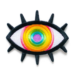 Rainbow Eye Iron-on Patch