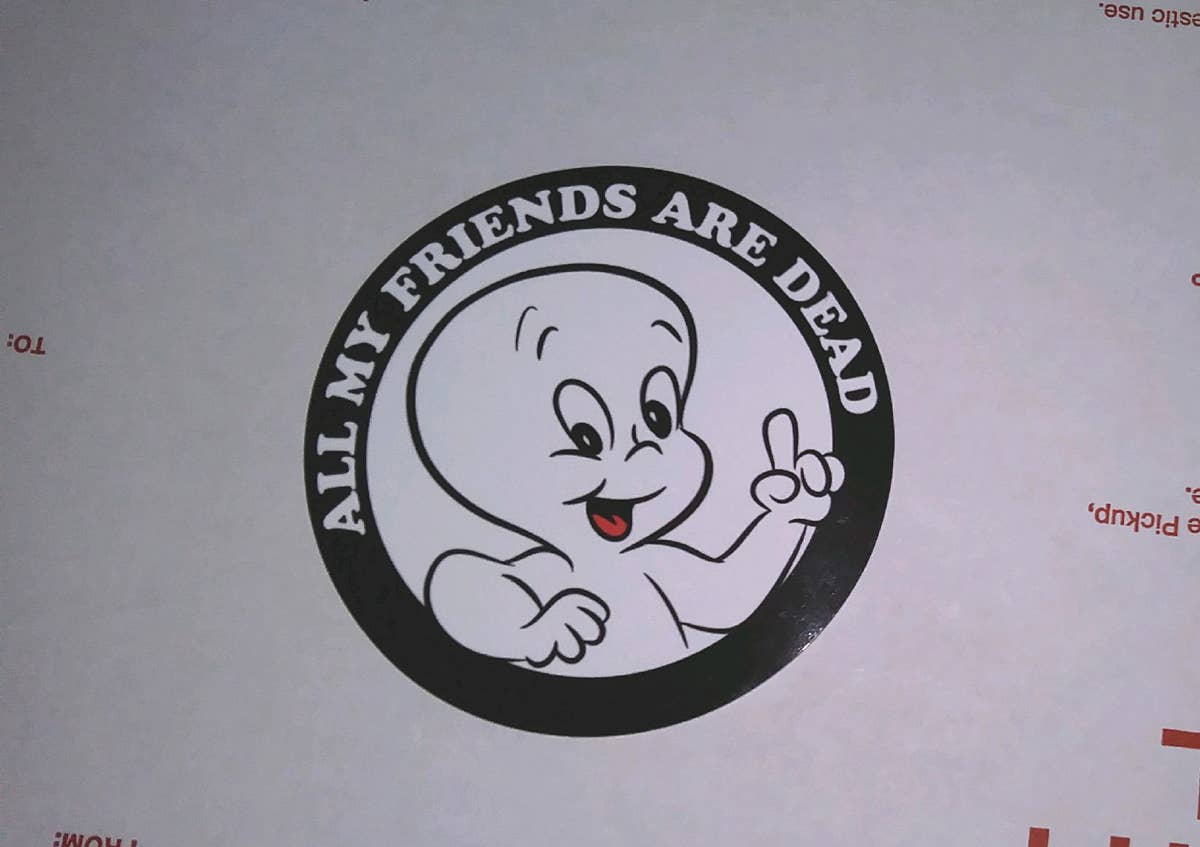 All My Friends are Dead Sticker