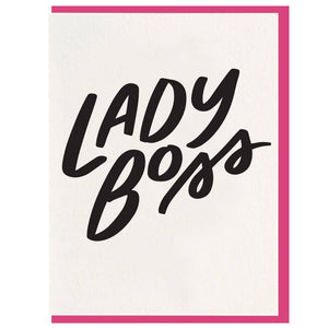 Lady Boss Letterpress Card