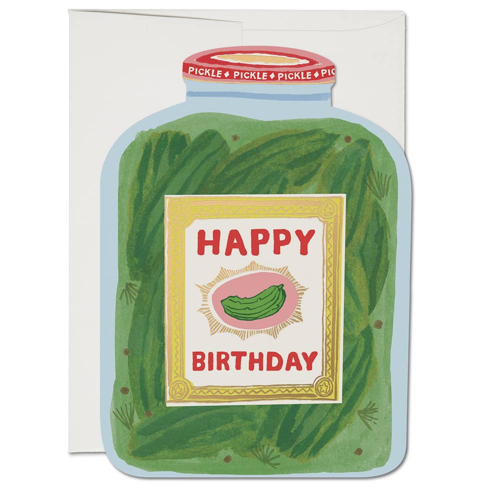 Pickle Birthday greeting card