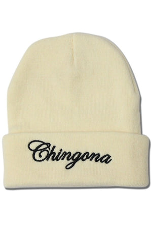 Cursive Script Chingona Beanie