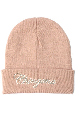 Cursive Script Chingona Beanie