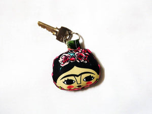 Frida Kahlo Face Keychain