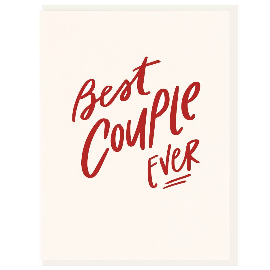 Best Couple Ever Letterpress Card