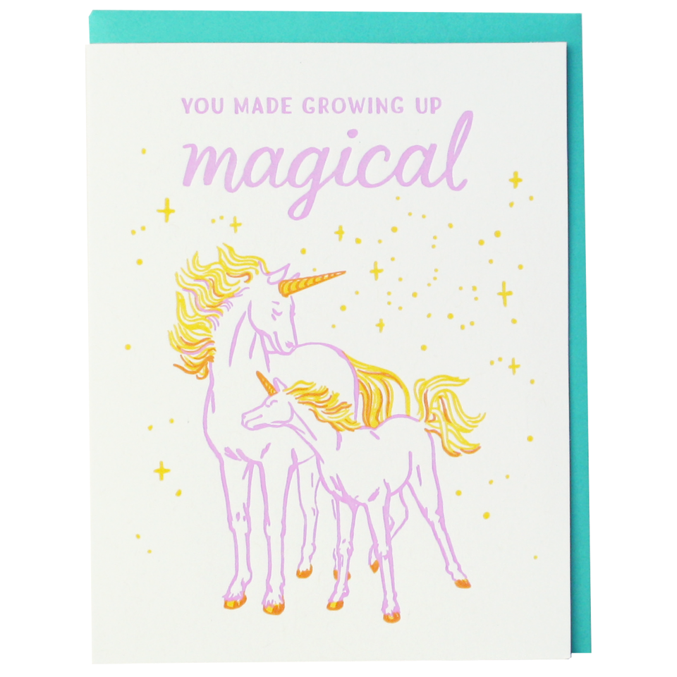Unicorn Caregiver Card