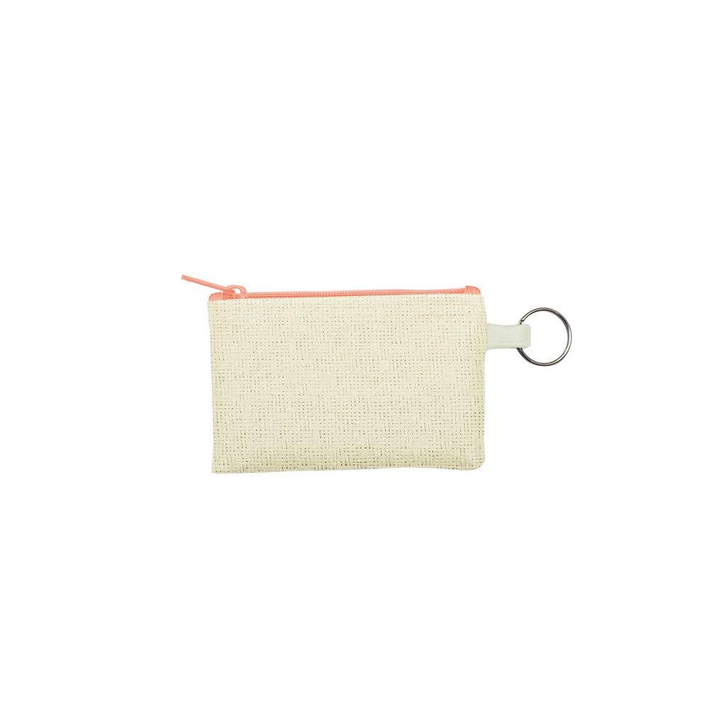 Penny Key Ring Natural Straw