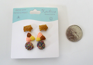 Pan Dulce Mix Stud Earrings