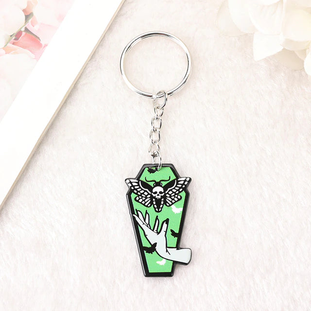 Gothic Butterfly Keychain
