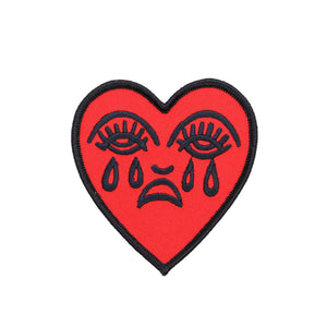 Crying Heart Iron-on Patch