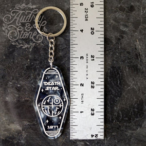 Death Star Acrylic Keychain