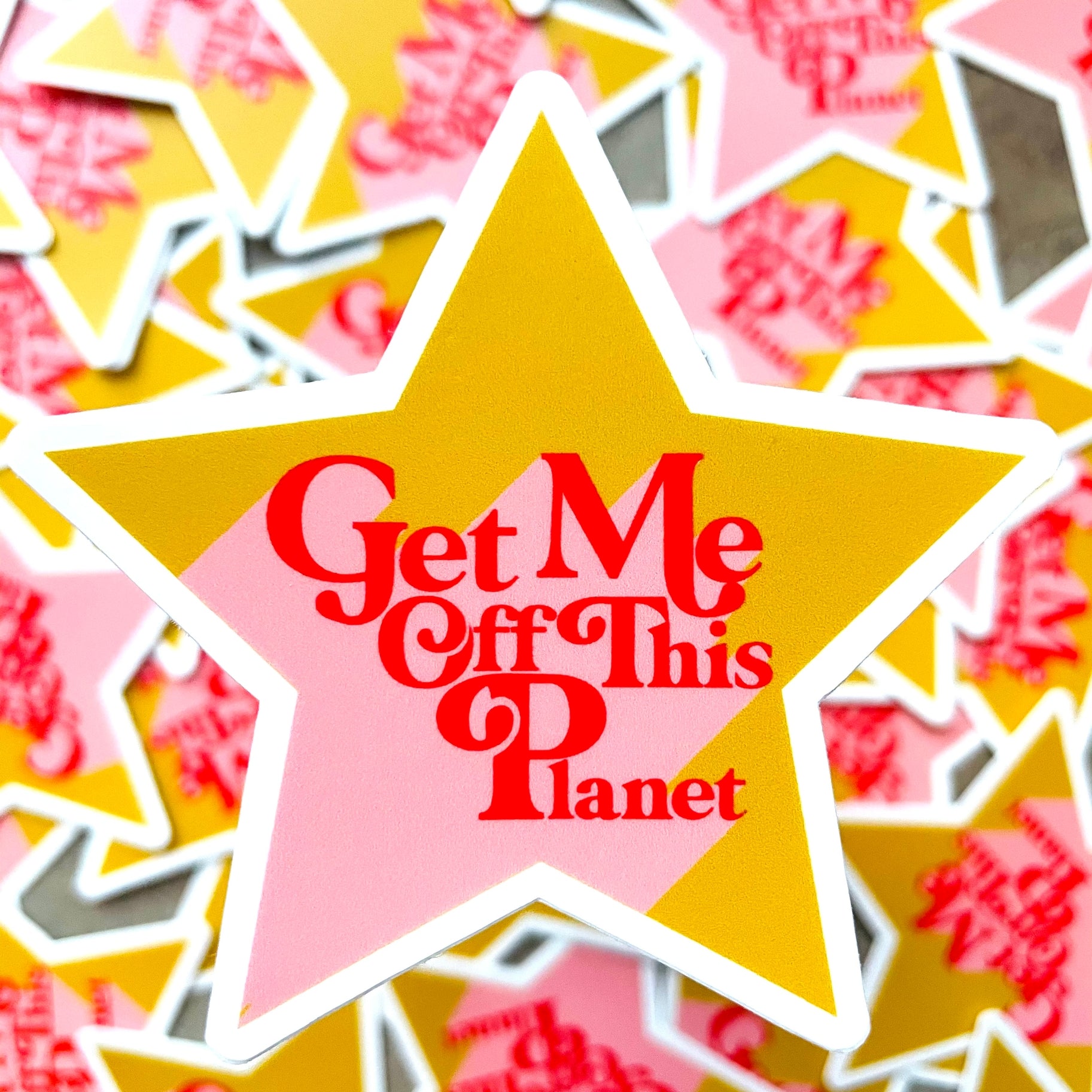 Get Me Off This Planet Sticker