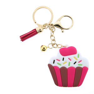 Cupcake Tassel Keychain