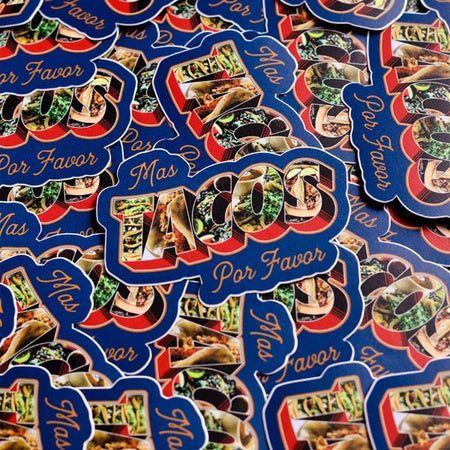 Mas Tacos Por Favor Sticker