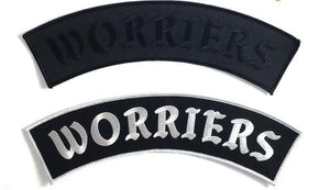 Worriers Back Patch