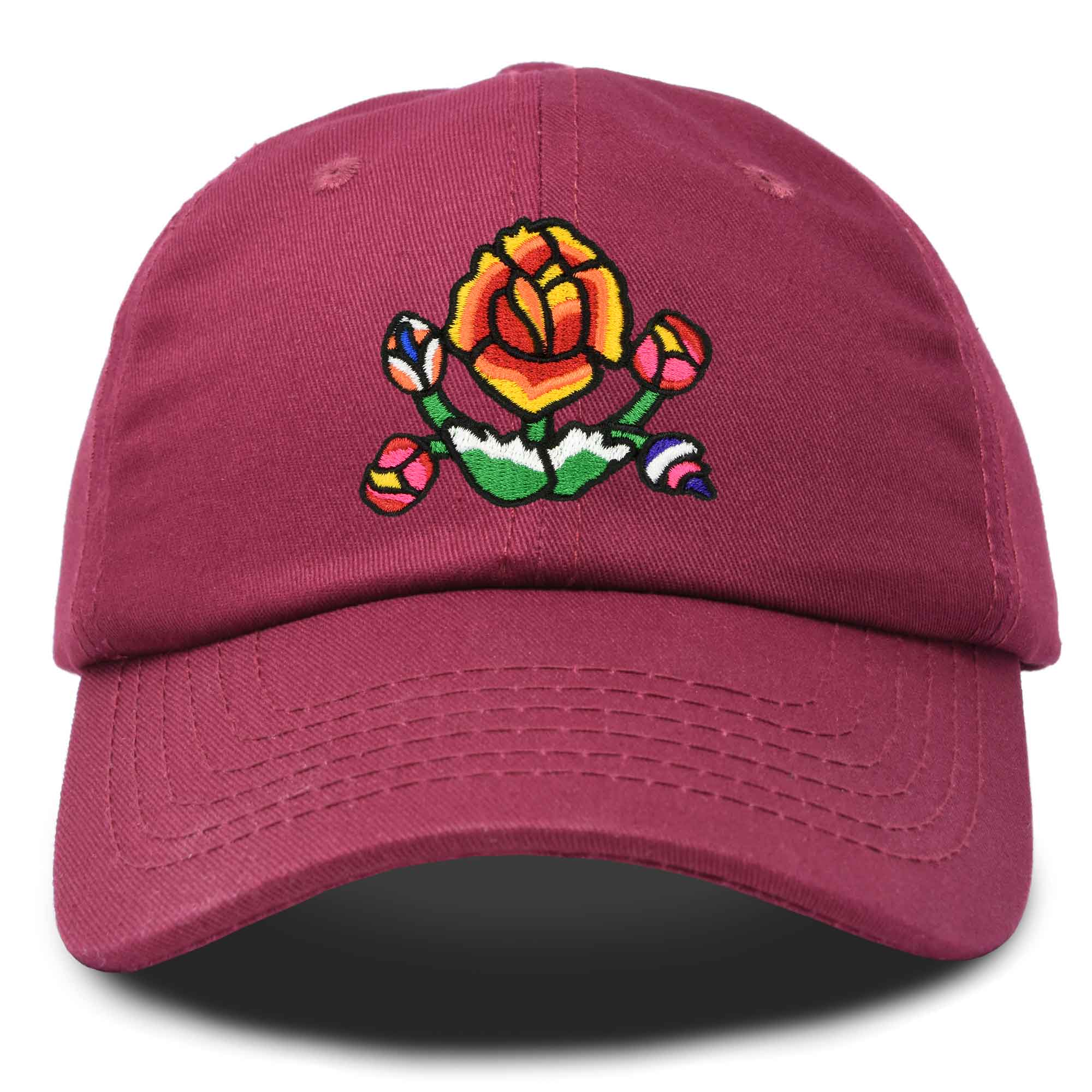 Latin Floral Lily Hat - Red