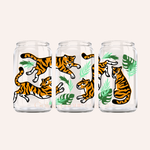 Modern Tiger Glass Cup