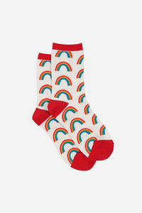 Womens Rainbow Ankle Socks