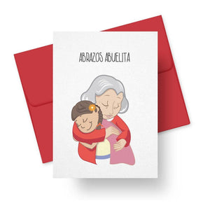 Abrazos Abuelita (Girl) Card