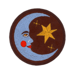 Moon & Star Patch Bwn