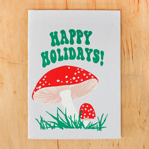 Holiday Mushroom Card