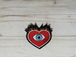 Sacred Heart Eye Embroidered Patch