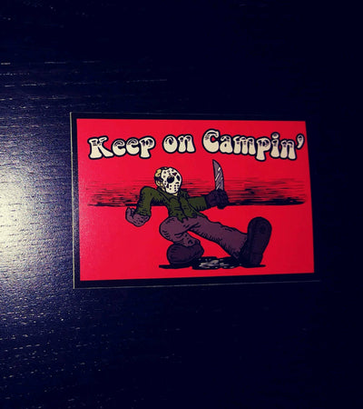 Keep on Campin' Sticker