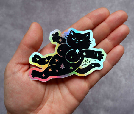 Magical Kitty Holographic Sticker