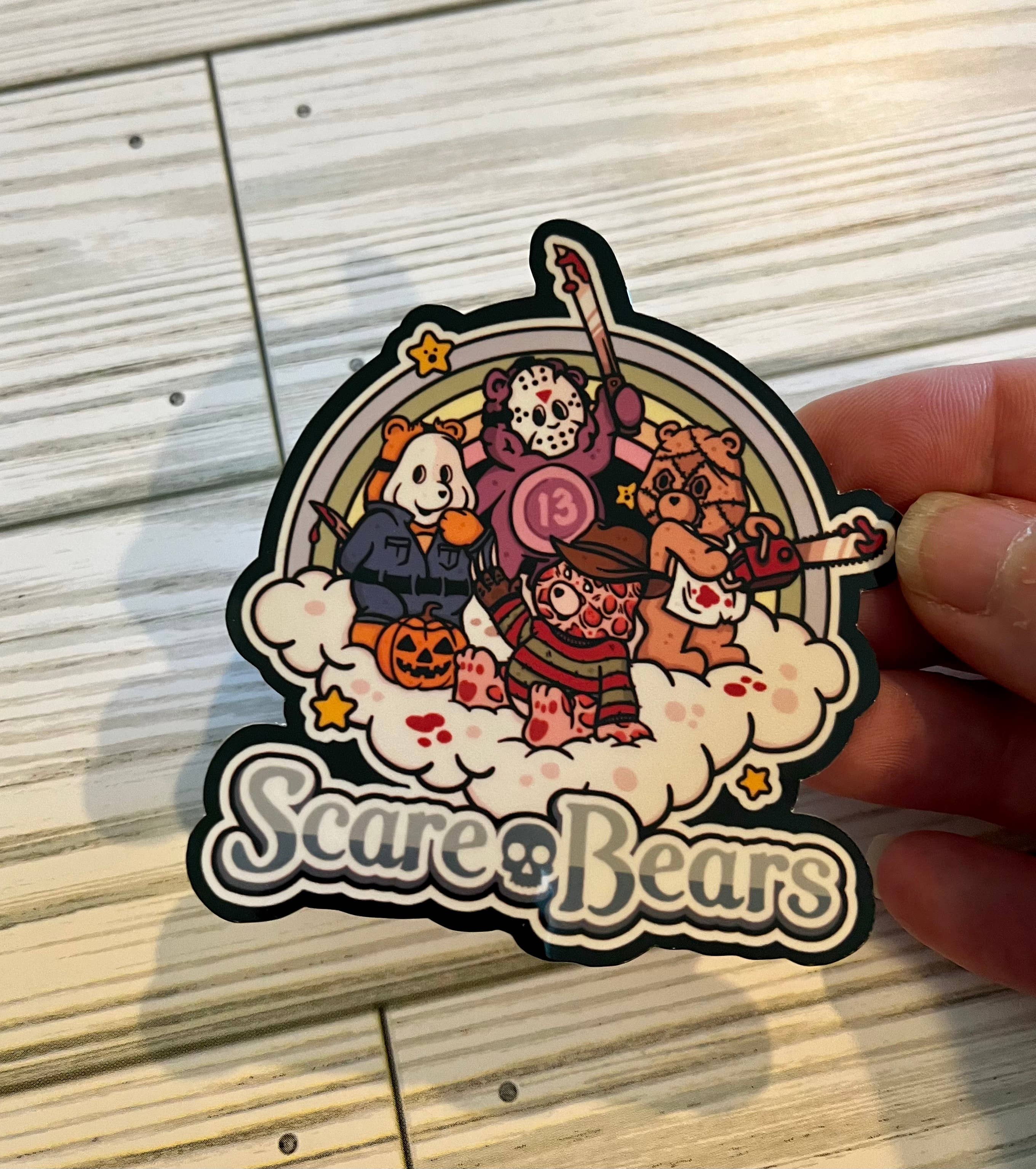 Scare Bears Sticker