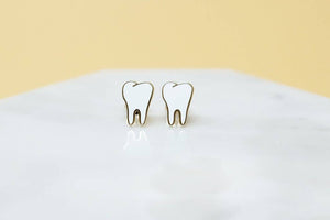 Gold Teeth Earring Studs