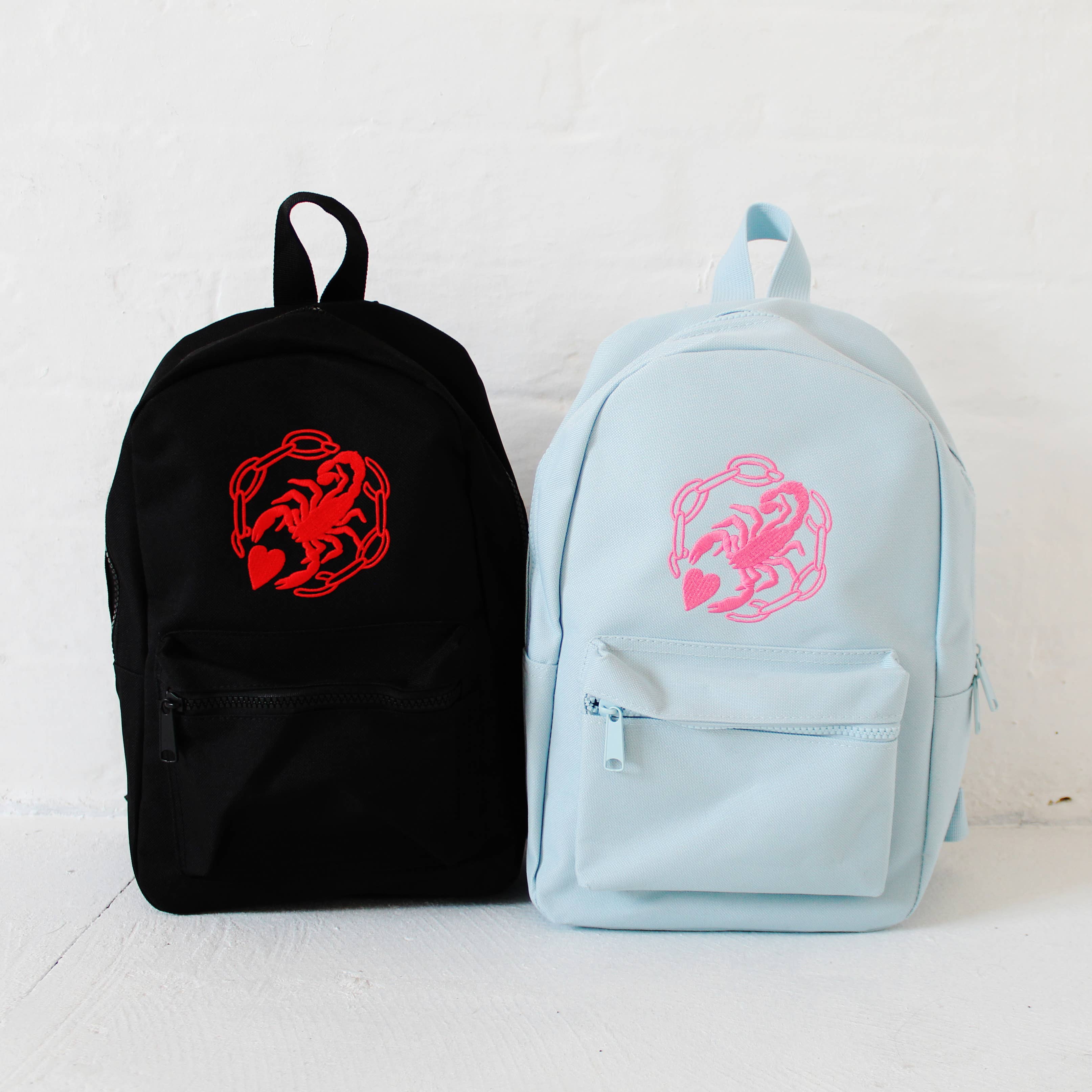 Scorpion Chain Mini Embroidered Backpack