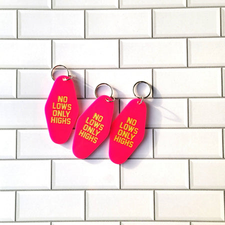 No Lows Motel Keychain
