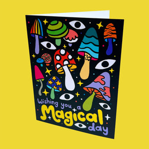 Magical Day Mushroom Card