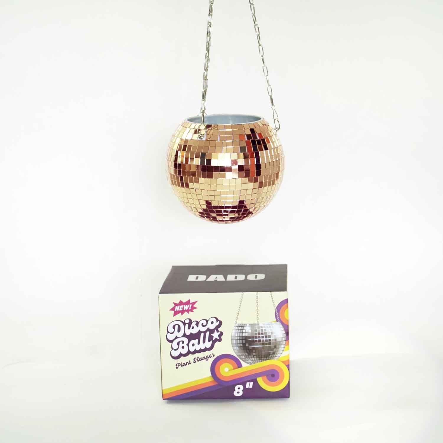 rose gold plant hanger 6" Disco Ball Planter – Unlisted