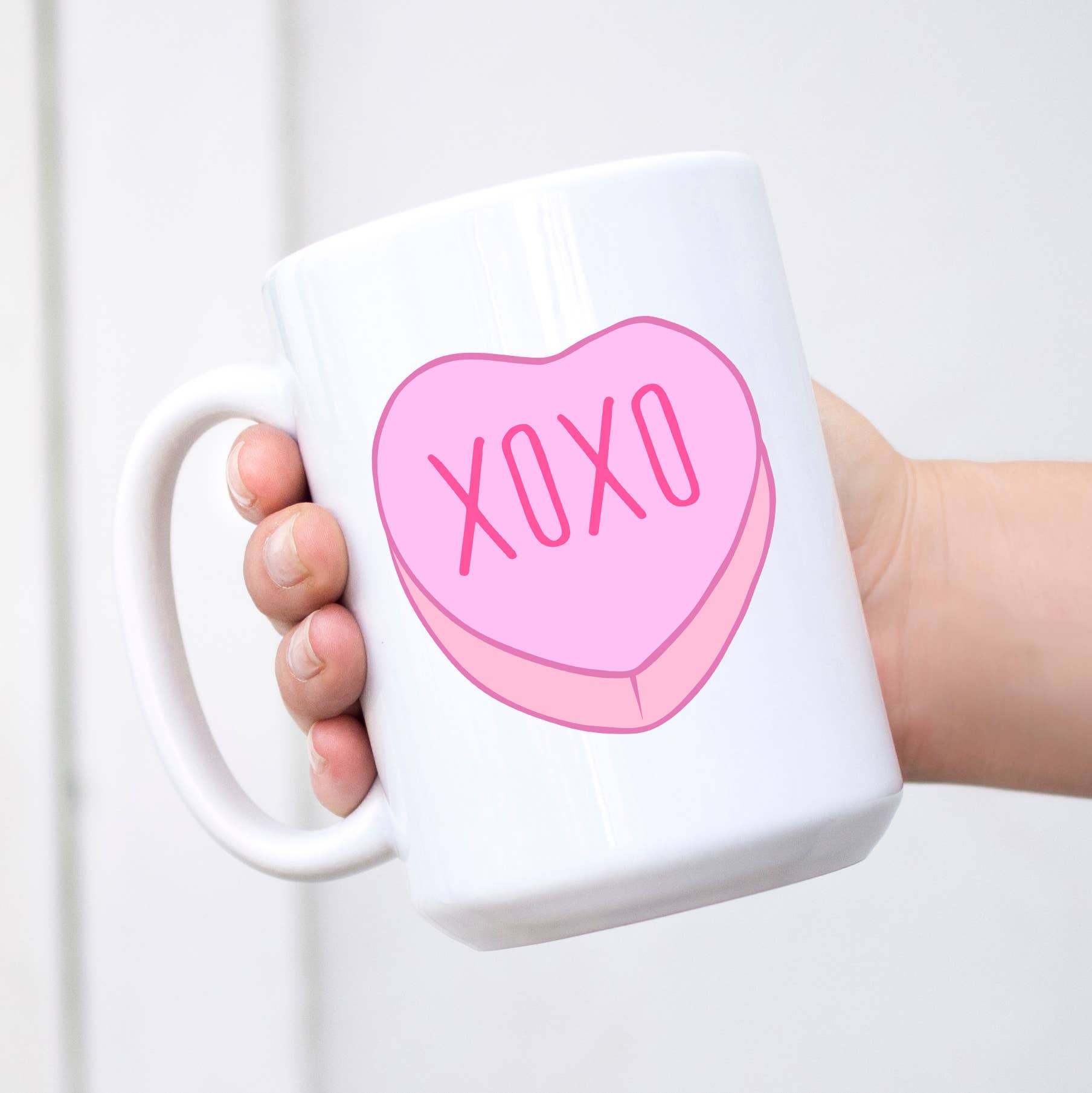 XOXO Conversation Heart Coffee Mug